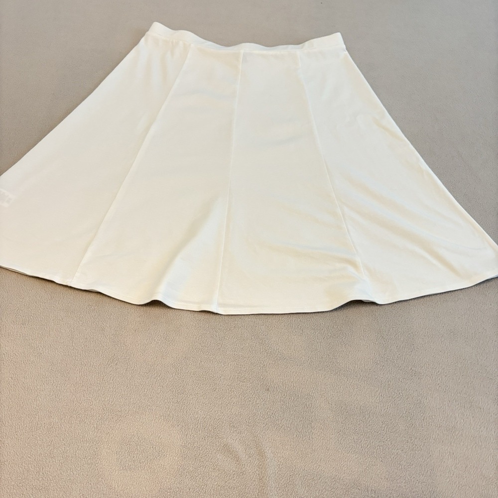 Talbots  Women's Skirt Jersey Stretch  Cotton Modal Petite Petite M Skater Style